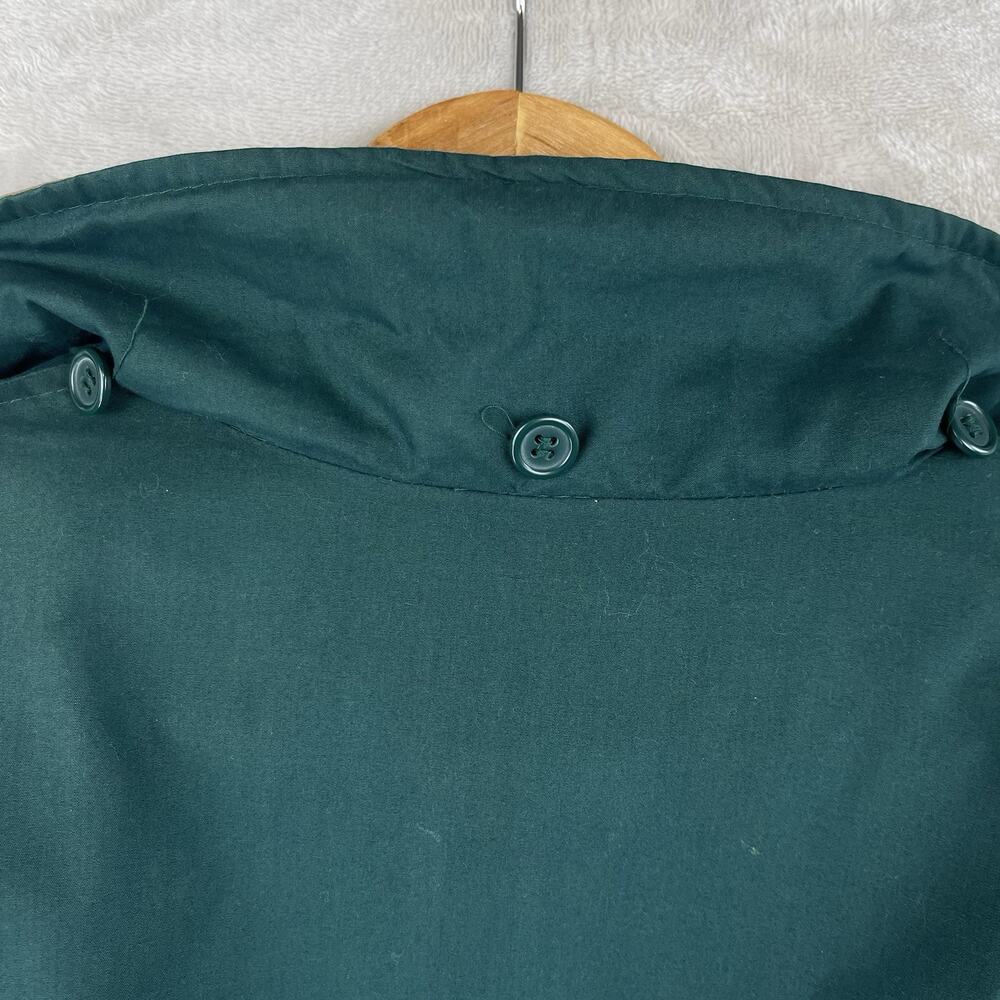 Vintage London Fog Men's Large Green Quilted Chore Jacket 90s Utility Gorpcore - Picture 11 of 16